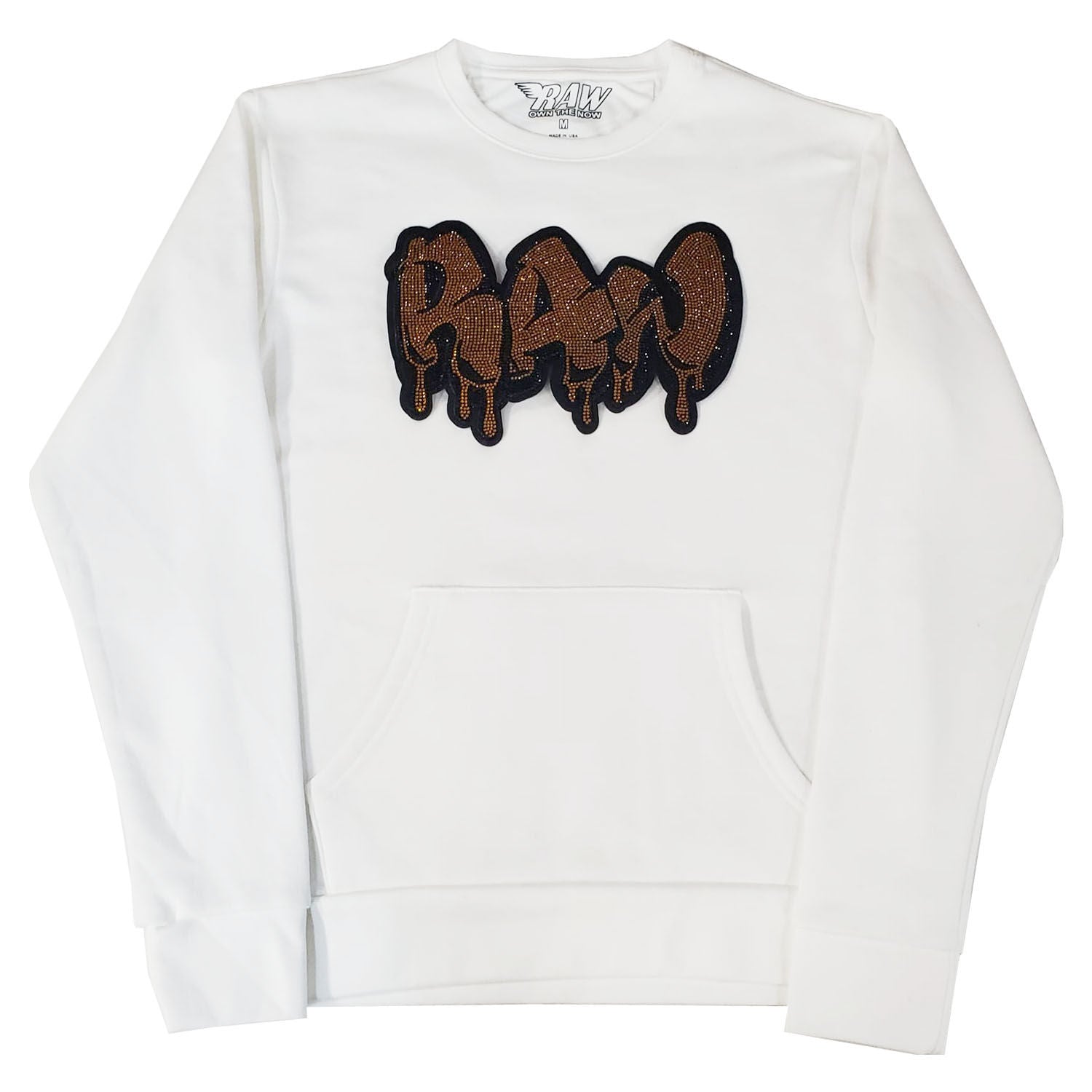 Men RAW Drip Gold Bling Long Sleeve Shirts - Rawyalty Clothing