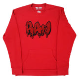 Men RAW Drip Red Bling Long Sleeve Shirts - Rawyalty Clothing