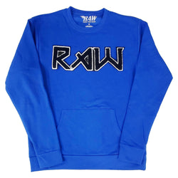 Men RAW Edition 1 Black Chenille Long Sleeve Shirts - Rawyalty Clothing