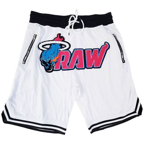 Men RAW Heat Chenille Mesh Shorts - Rawyalty Clothing