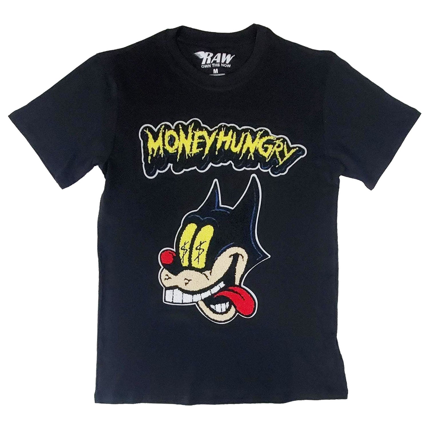 Men Cash Chenille Crew Neck T-Shirts - Rawyalty Clothing
