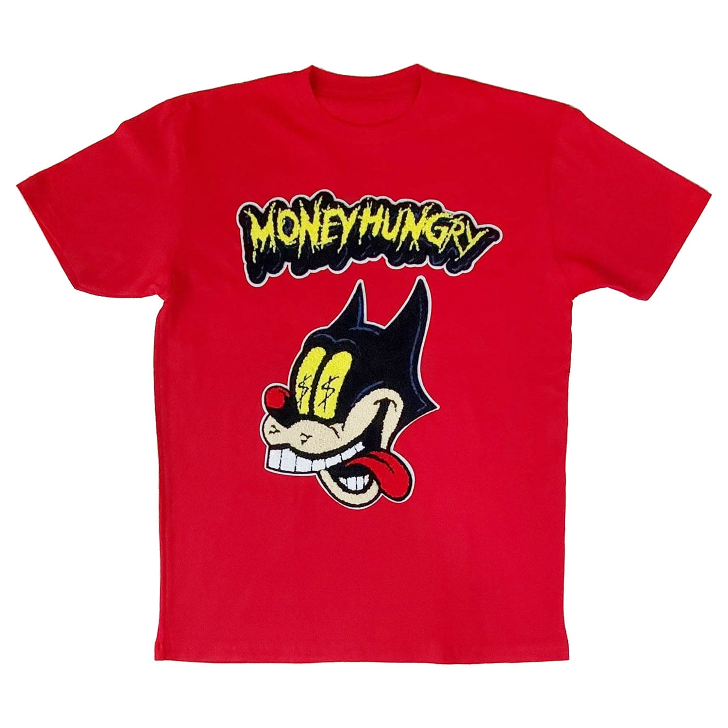 Men Cash Chenille Crew Neck T-Shirts - Rawyalty Clothing