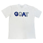 Men GOAT Navy/Grey Chenille Crew Neck T-Shirts - Rawyalty Clothing