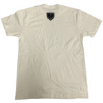 Men Lion Crown Hand Made Sequin Crew Neck - Cream - Rawyalty Clothing
