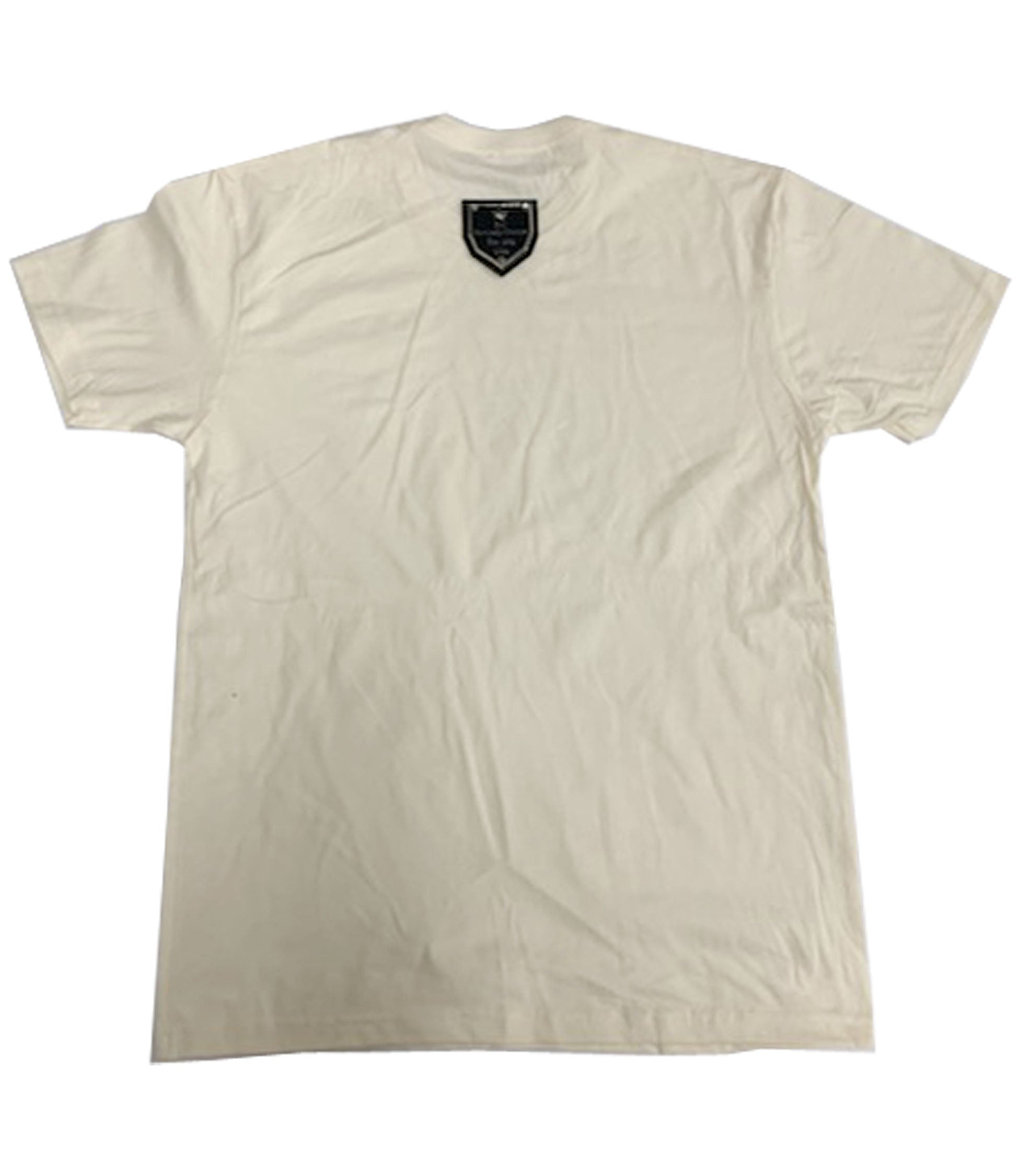 Men Lion Crown Hand Made Sequin Crew Neck - Cream - Rawyalty Clothing