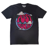 Men Post Human Vs The World Bling Crew Neck T-Shirts - Rawyalty Clothing