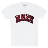 Men RARE Camo Red Chenille Crew Neck - White - Rawyalty Clothing