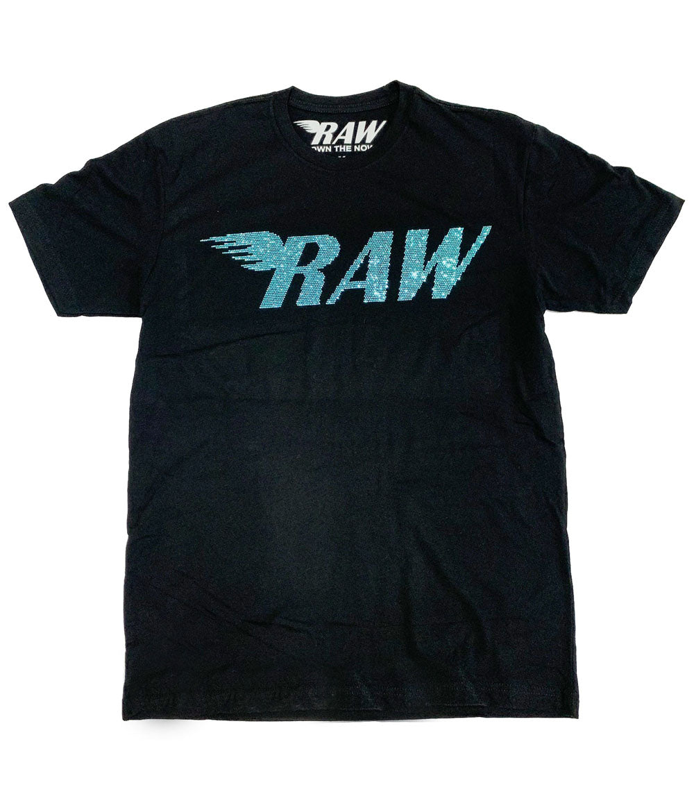 RAW Aqua Bling Crew Neck - Rawyalty Clothing