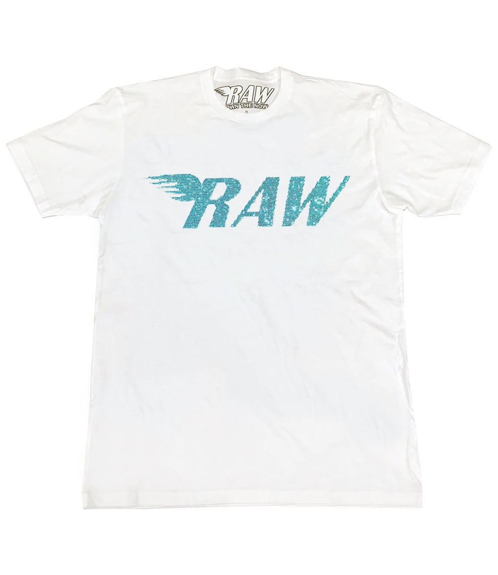 RAW Aqua Bling Crew Neck - Rawyalty Clothing