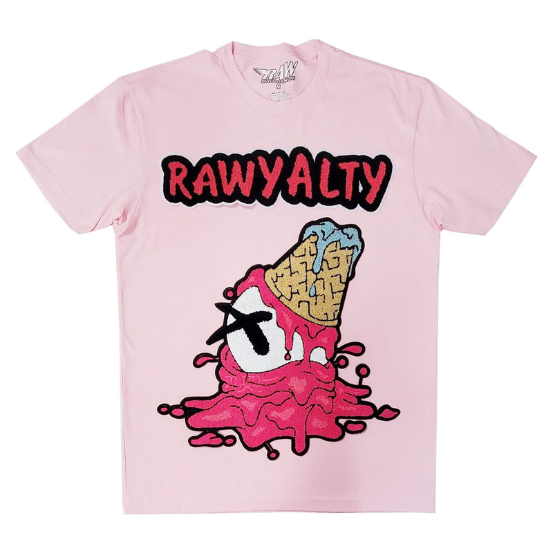 Men RAW Cone Chenille Crew Neck T-Shirts - Rawyalty Clothing