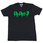 Men RAW Drip Green Chenille Crew Neck - Black - Rawyalty Clothing
