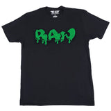 Men RAW Drip Green Chenille Crew Neck - Black - Rawyalty Clothing