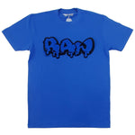Men RAW Drip Royal Chenille Crew Neck - Royal - Rawyalty Clothing