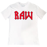 Men RAW Edition 3 Red Chenille Crew Neck T-Shirts - Rawyalty Clothing