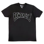 Men Rawyalty Black Chenille Crew Neck T-Shirts - Rawyalty Clothing