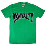 Men Rawyalty Black Chenille Crew Neck T-Shirts - Rawyalty Clothing