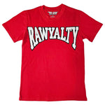 Men Rawyalty White Chenille Crew Neck T-Shirts - Rawyalty Clothing