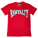 Men Rawyalty White Chenille Crew Neck T-Shirts - Rawyalty Clothing