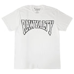 Men Rawyalty White Chenille Crew Neck T-Shirts - Rawyalty Clothing