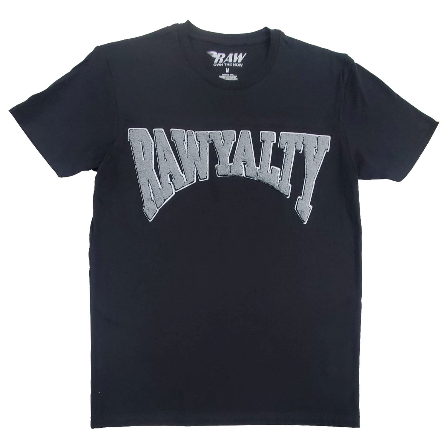 Men Rawyalty Grey Chenille Crew Neck T-Shirts - Rawyalty Clothing