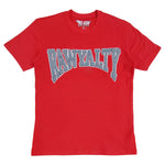 Men Rawyalty Grey Chenille Crew Neck T-Shirts - Rawyalty Clothing