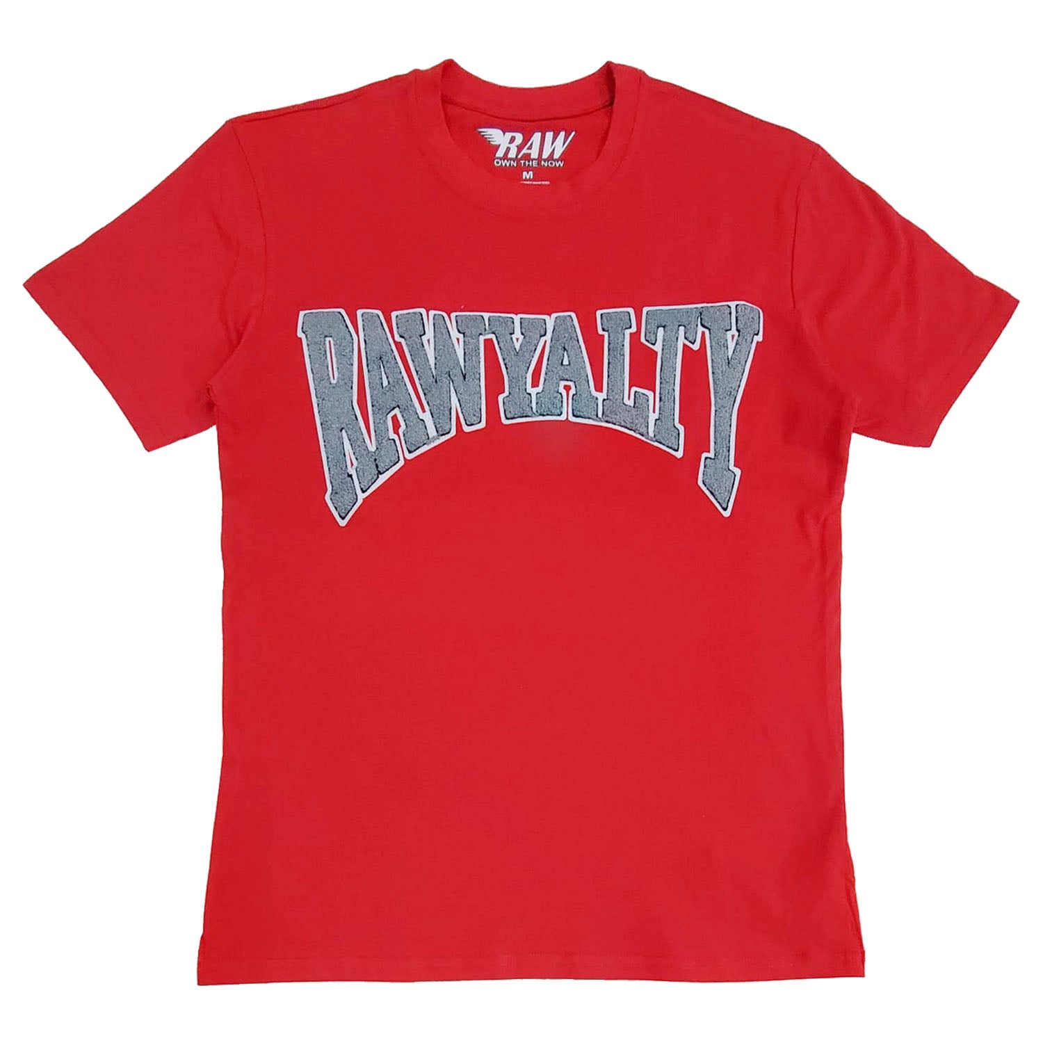 Men Rawyalty Grey Chenille Crew Neck T-Shirts - Rawyalty Clothing