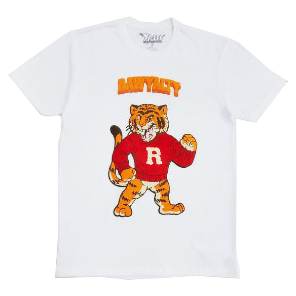 Men Rawyalty Tiger Chenille Crew Neck T-Shirts - Rawyalty Clothing