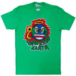 Men Save The Earth Chenille Crew Neck T-Shirts - Green - Rawyalty Clothing