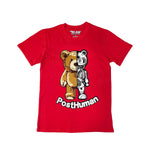 Men Teddy Robot Chenille Crew Neck T-Shirt - Rawyalty Clothing