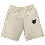 RC Badge Cotton Shorts - Cream - Rawyalty Clothing