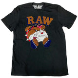 Men Bulldog Chenille Crew Neck - Black - Rawyalty Clothing