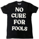 Men No Cure For Fools Chenille Crew Neck - Black - Rawyalty Clothing