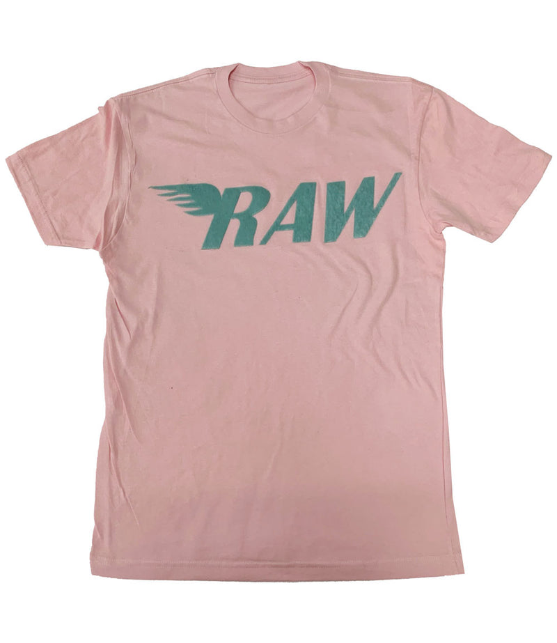 RAW Teal Flocking Crew Neck - Rawyalty Clothing