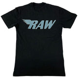 RAW Baby Blue Chenille Crew Neck - Black - Rawyalty Clothing