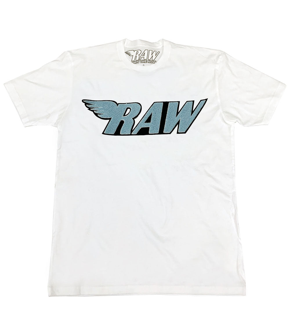 RAW Baby Blue Chenille Crew Neck - Rawyalty Clothing