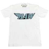 RAW Baby Blue Chenille Crew Neck - Rawyalty Clothing