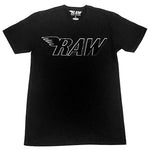 Men RAW Black Chenille Crew Neck - Black - Rawyalty Clothing