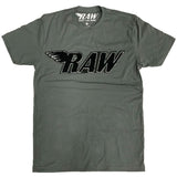 RAW Black Chenille Crew Neck - Heavy Metal - Rawyalty Clothing