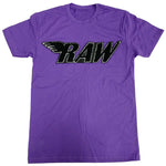 RAW Black Chenille Crew Neck - Purple - Rawyalty Clothing