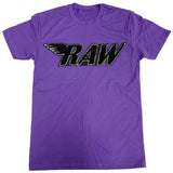 RAW Black Chenille Crew Neck - Purple - Rawyalty Clothing