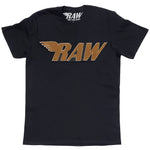 RAW Brown Chenille Crew Neck - Black - Rawyalty Clothing