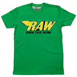 Men RAW Bright Yellow Chenille Crew Neck - Green - Rawyalty Clothing