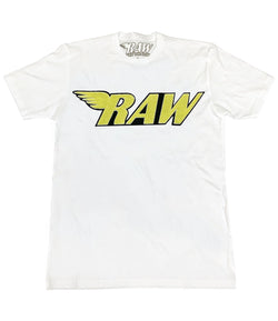 RAW Bright Yellow Chenille Crew Neck - Rawyalty Clothing