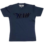 RAW Navy Velvet Crew Neck - Midnight Navy - Rawyalty Clothing