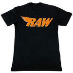 RAW Orange Chenille Crew Neck - Black - Rawyalty Clothing