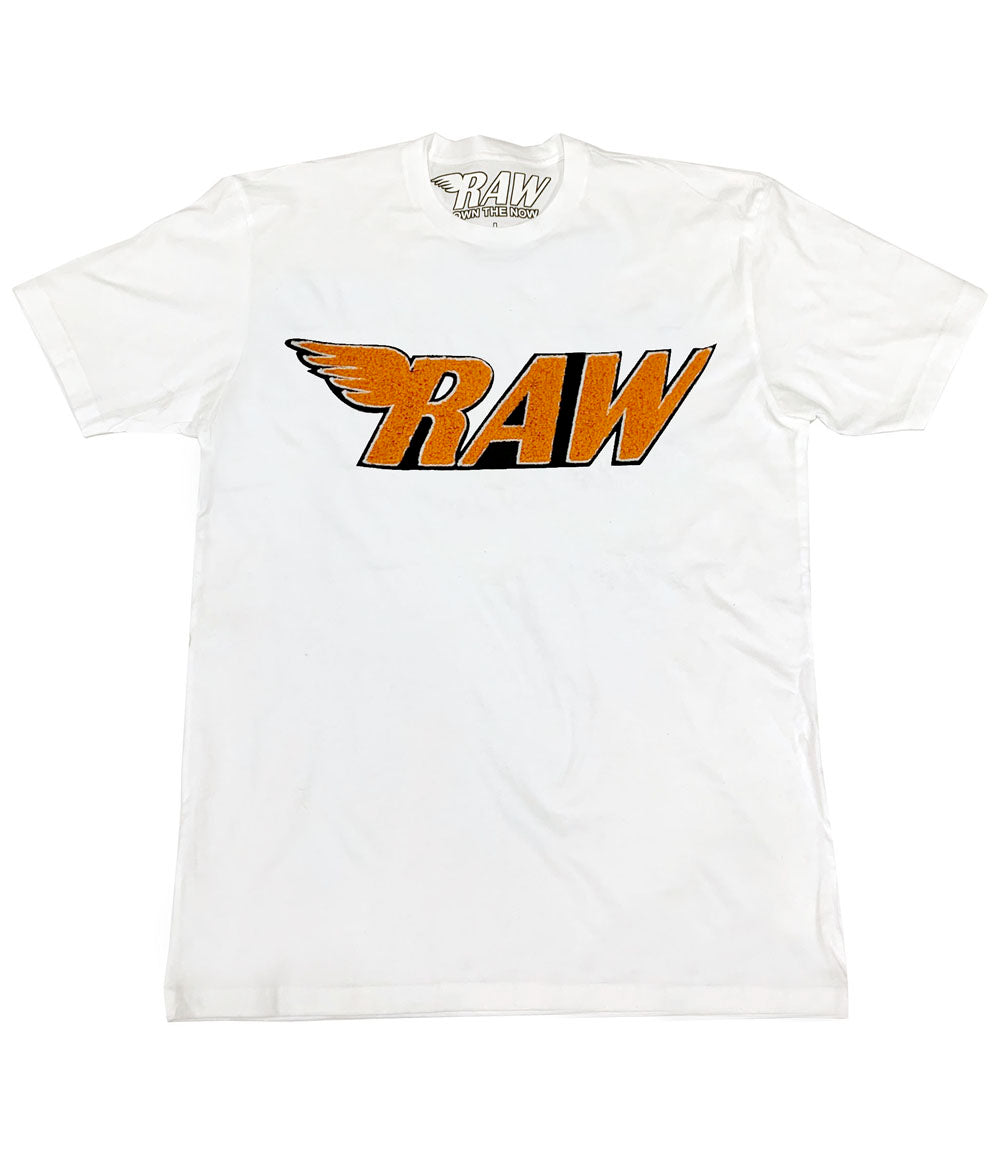 RAW Orange Chenille Crew Neck - Rawyalty Clothing