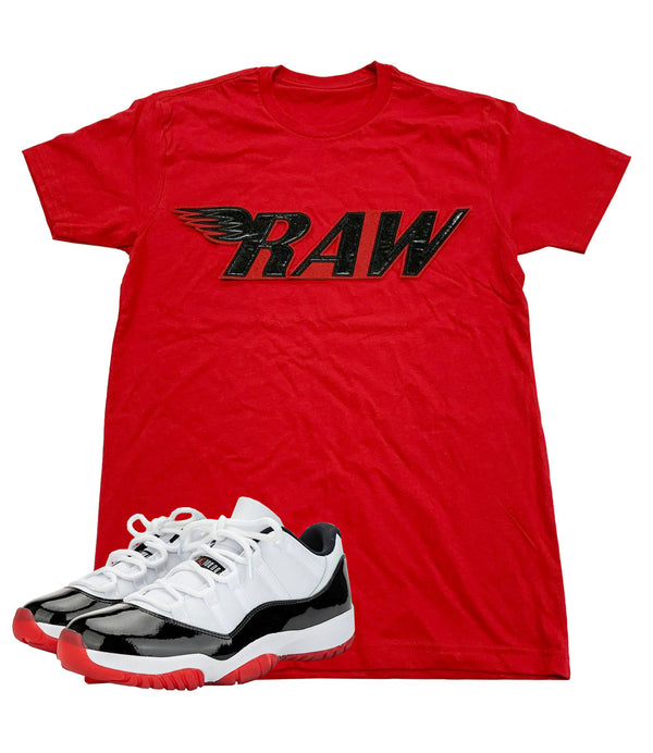 RAW PU Red Crew Neck - Rawyalty Clothing