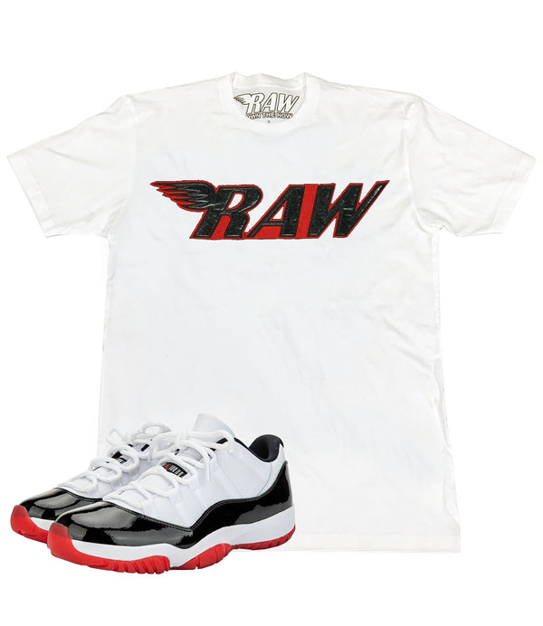 RAW PU Red Crew Neck - Rawyalty Clothing