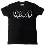 Men RAW Drip Black Chenille Crew Neck - Black - Rawyalty Clothing