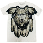 Wolf Hand Made Sequin Crew Neck - Rawyalty Clothing
